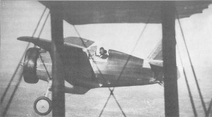 Polikarpov I-15 "Chato" en vuelo sobre el frente de Madrid, febrero-marzo de 1937. El aparato pilotado por Tuya en el momento de su muerte era idéntico a este (camuflaje verde oliva con ancha banda roja de identificación en el fuselaje trasero y la tricolor republicana en el timón de la deriva). El Chato era un caza excelente para su época y supuso una amarga sorpresa en las filas rebeldes. 